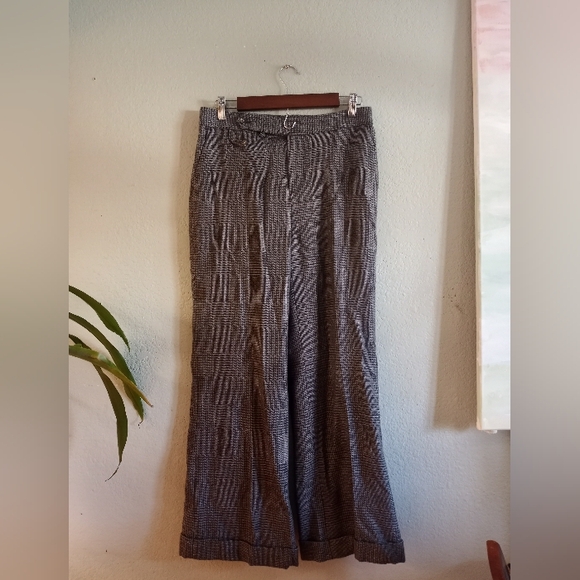 Ralph Lauren Wool Preppy Classic Checked Plaid Quiet Luxury Casual Comfy Pants - Picture 3 of 8